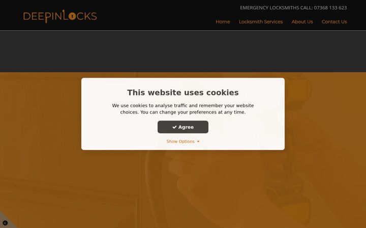 Screenshot of deepinlocks.co.uk