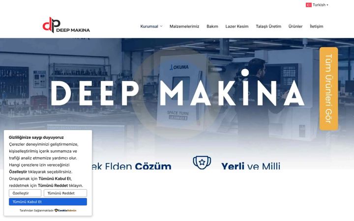 Screenshot of deepmakina.com