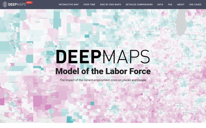 Екранна снимка на deepmaps.io