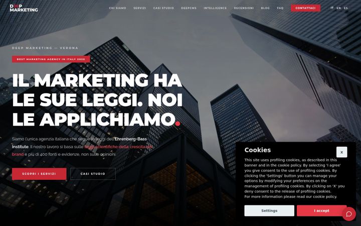 Screenshot von deepmarketing.it
