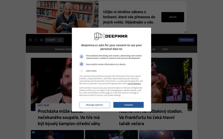 Skärmbild av deepmma.cz