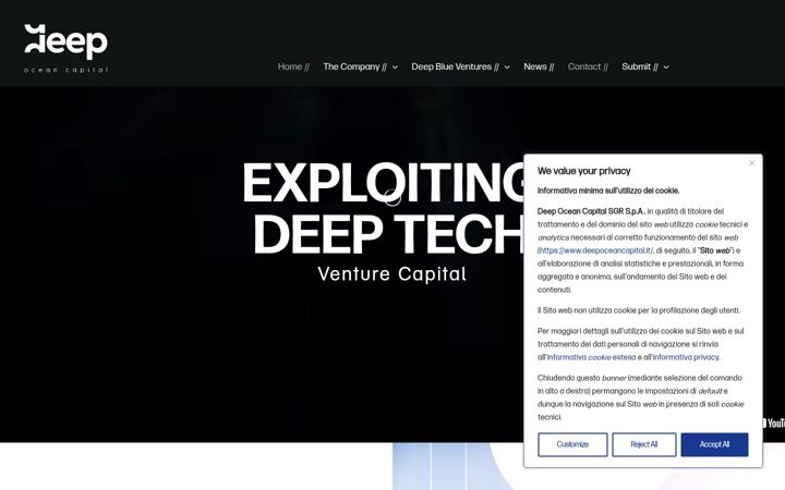 Screenshot of deepoceancapital.it