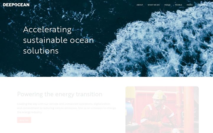 Screenshot of deepoceangroup.com