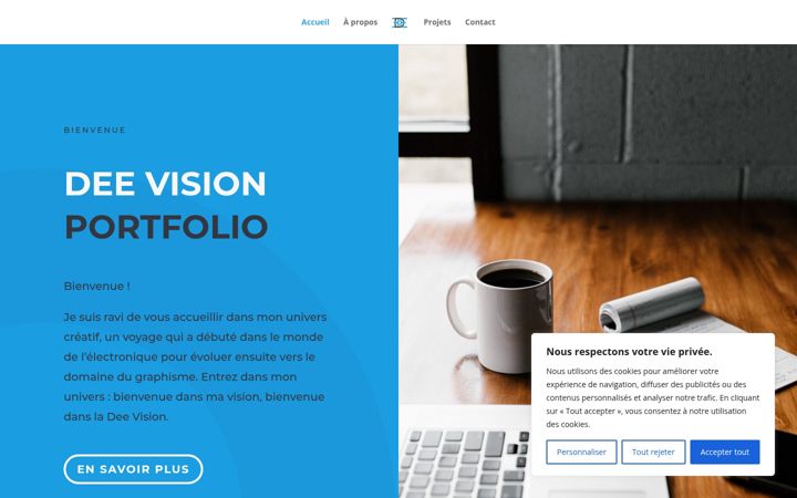 Screenshot of deeportfolio.fr