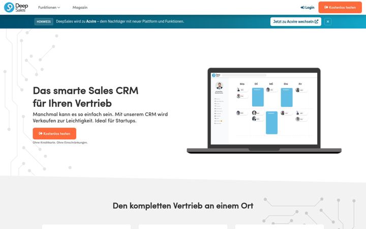 Screenshot of deepsales.de