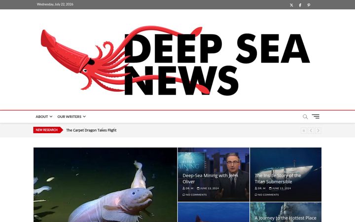 Screenshot of deepseanews.com