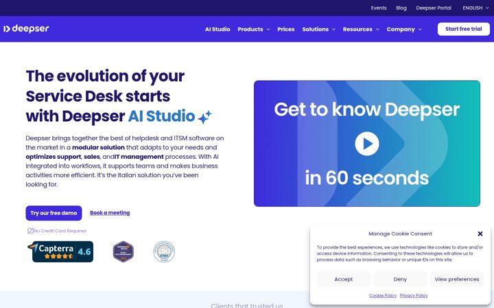 Screenshot of deepser.com