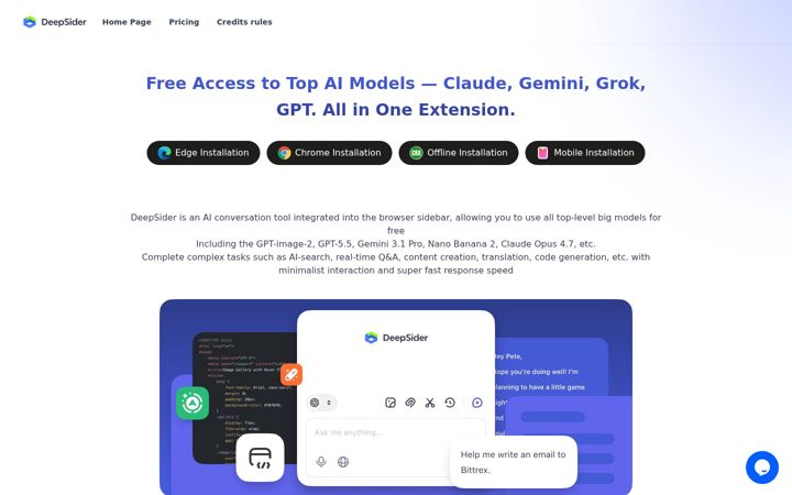 Screenshot of deepsider.ai