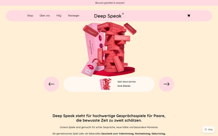 Screenshot of deepspeak.de