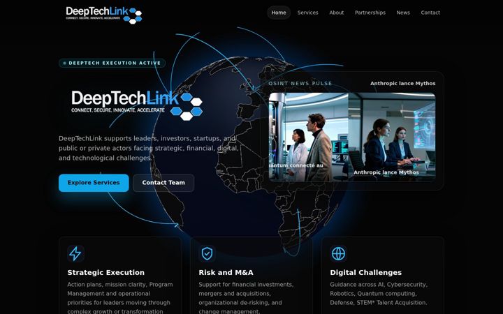 Screenshot of deeptechlink.eu