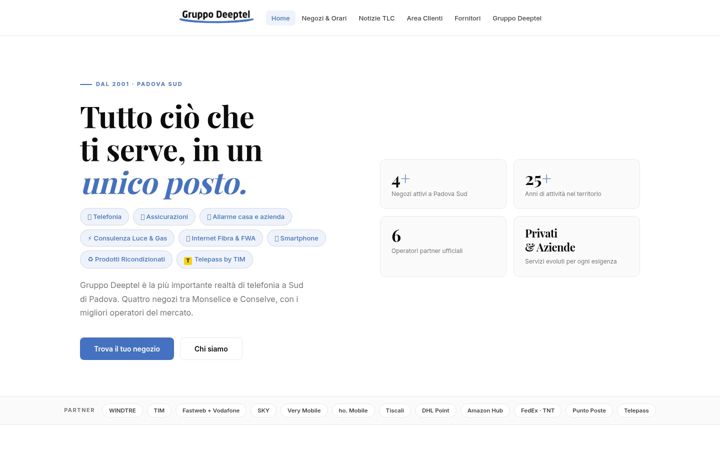 Screenshot of deeptel.it