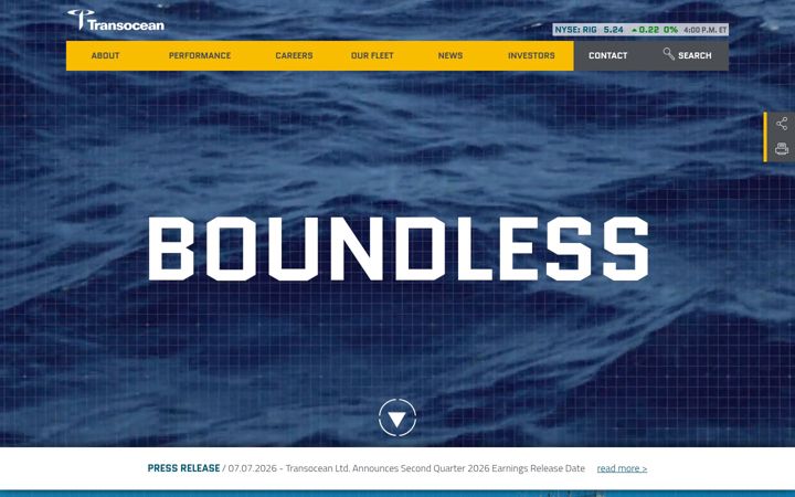 Captura de pantalla de deepwater.com