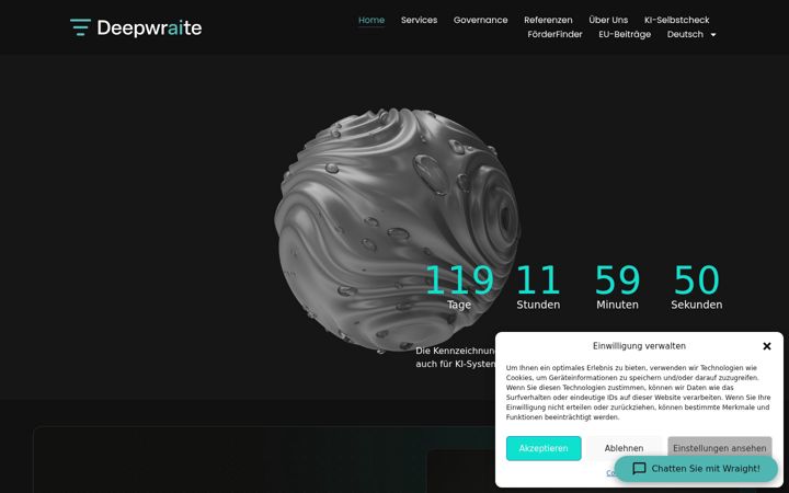Screenshot of deepwraite.de