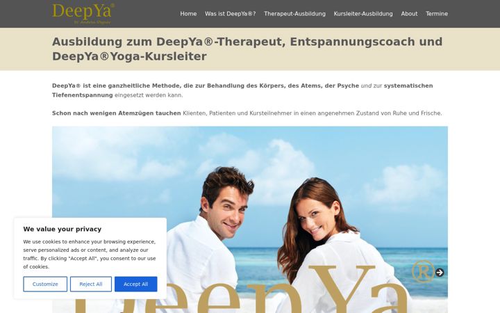 Screenshot of deepya.de