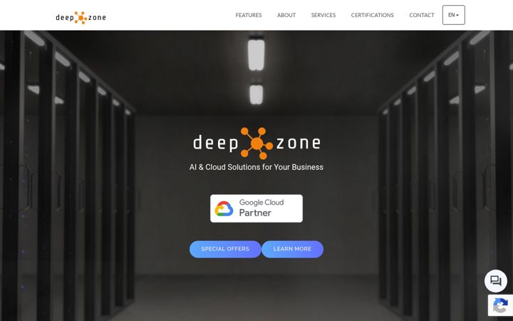 Screenshot of deepzone.tech