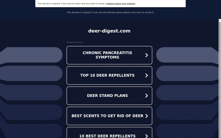Screenshot of deer-digest.com