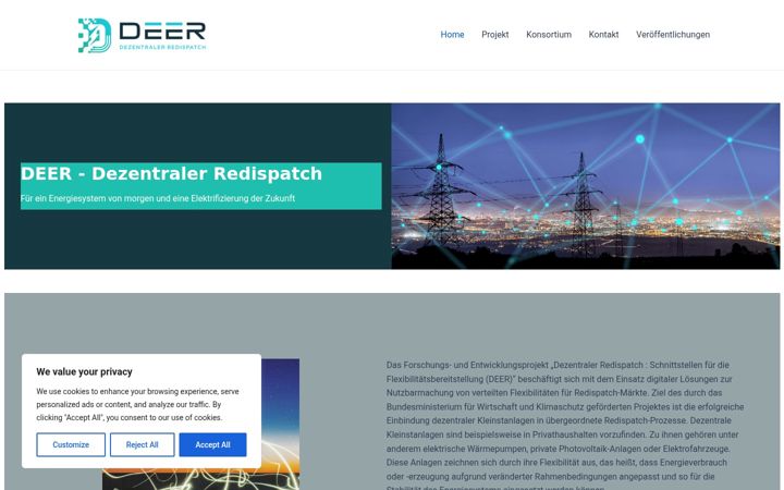 Screenshot of deer-projekt.de