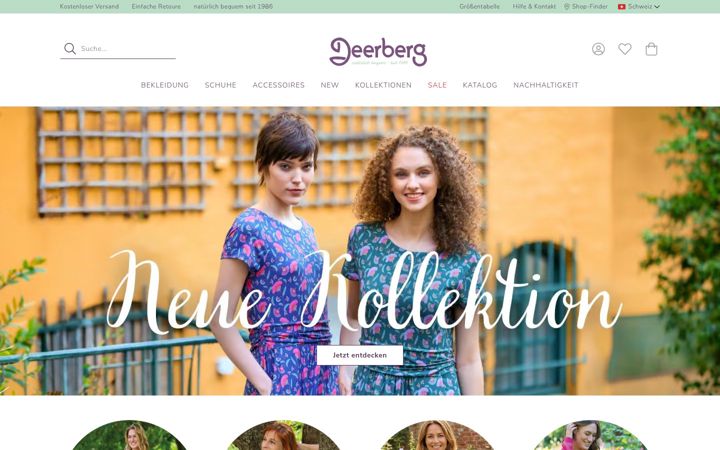 Screenshot of deerberg.ch