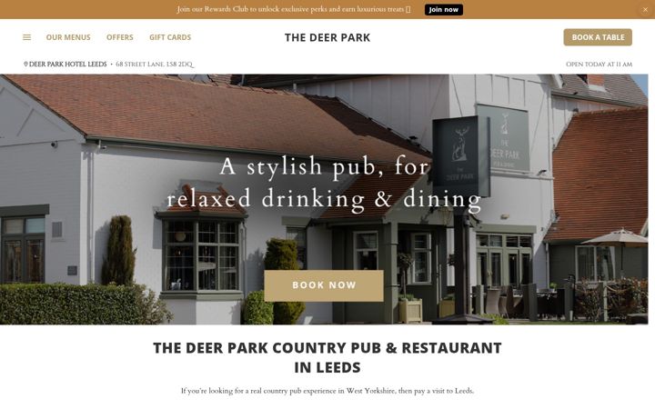 Screenshot of deerparkleeds.co.uk
