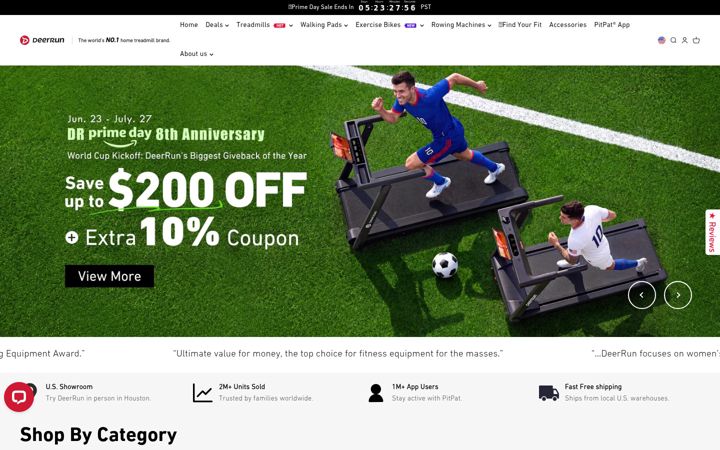 Screenshot ta' deerruntreadmill.com