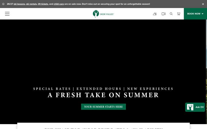 Screenshot of deervalley.com