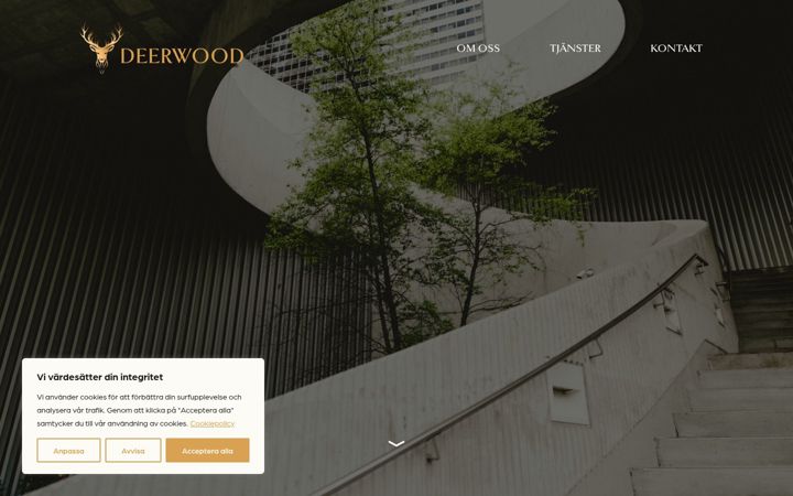 Screenshot of deerwood.se