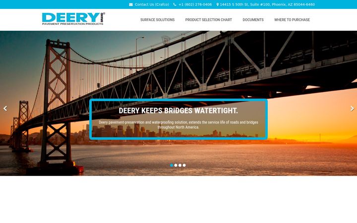 Screenshot of deeryamerican.com