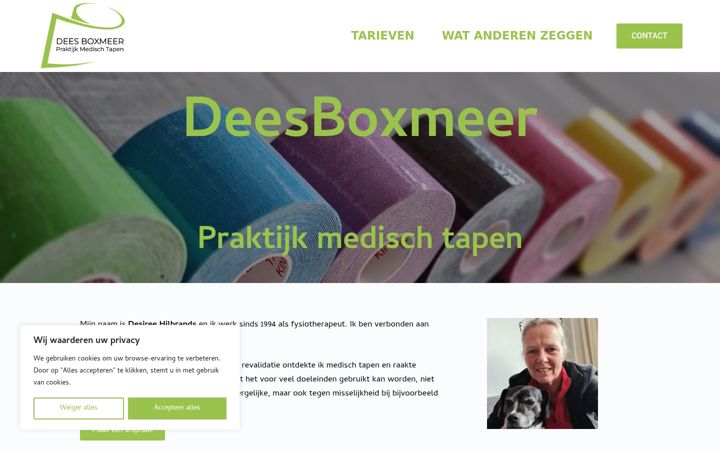 Captura de pantalla de deesboxmeer.nl