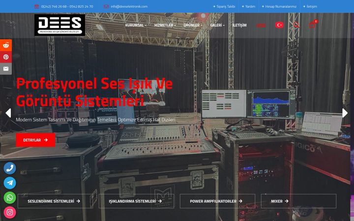 Screenshot of deeselektronik.com