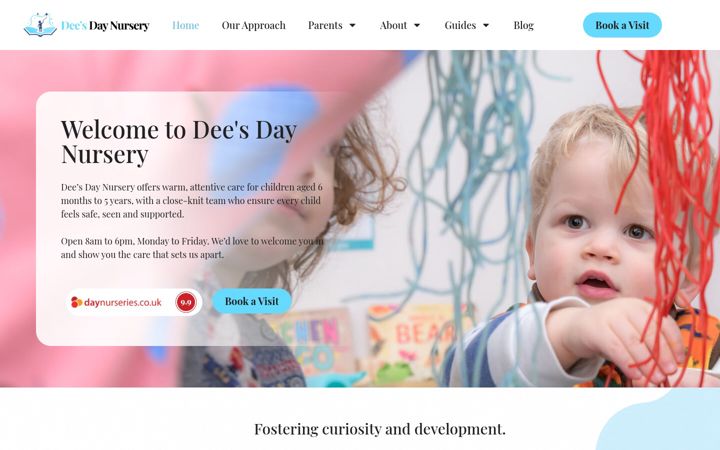 Screenshot of deesnursery.co.uk