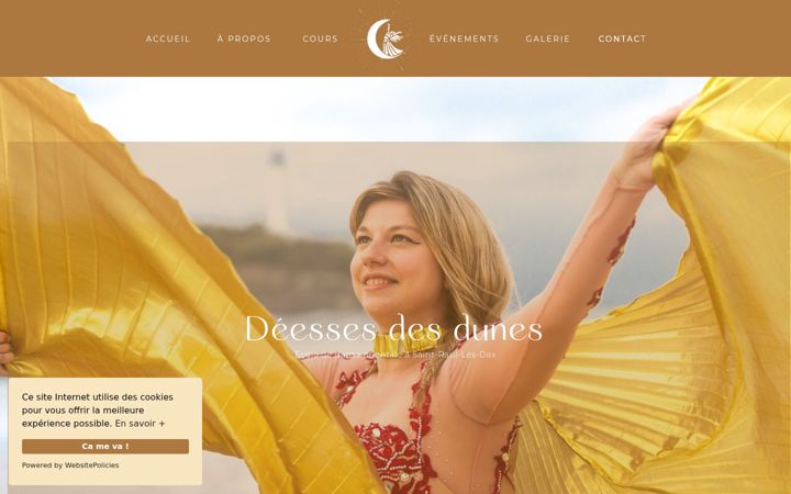 Screenshot of deessesdesdunes.fr