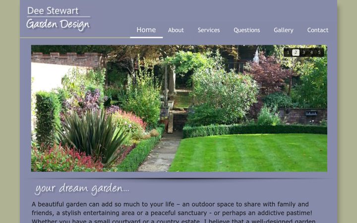 Screenshot of deestewartgardens.co.uk