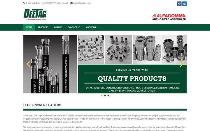 Screenshot of deetag.com