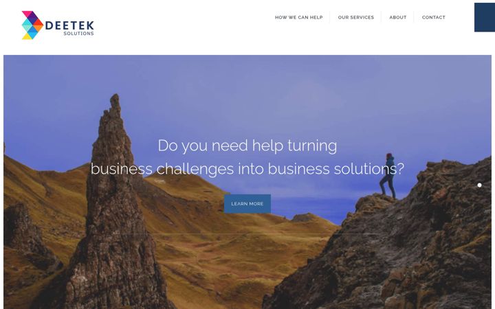 Screenshot of deeteksolutions.co.uk