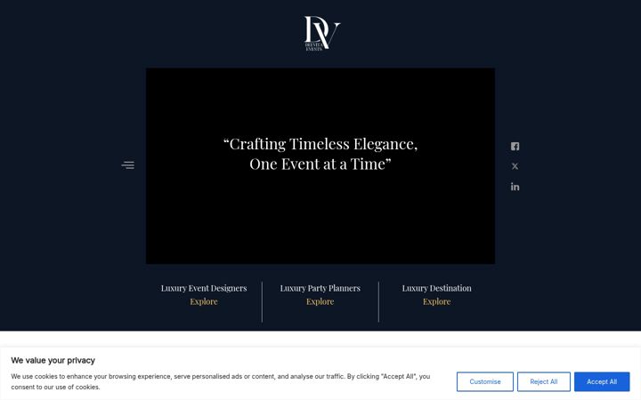 Screenshot of deevitaevents.com