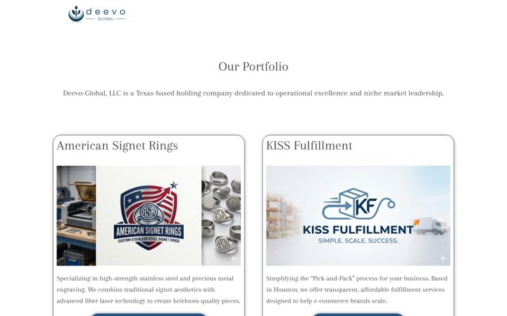 Screenshot of deevo-global.com