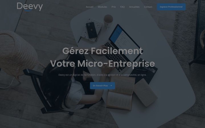 Screenshot of deevy.fr