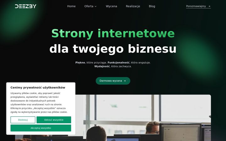 Ekraanipilt saidist deezby.pl