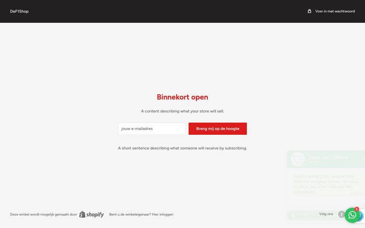 Captura de pantalla de def1shop.nl