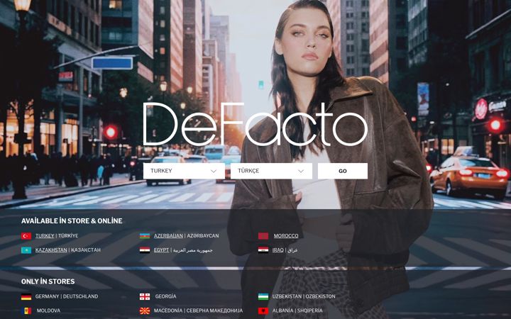 Screenshot of defacto.com