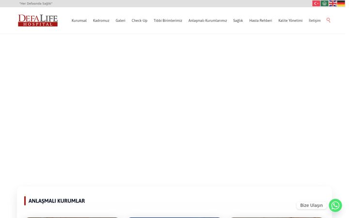 Snímek obrazovky defalife.com.tr