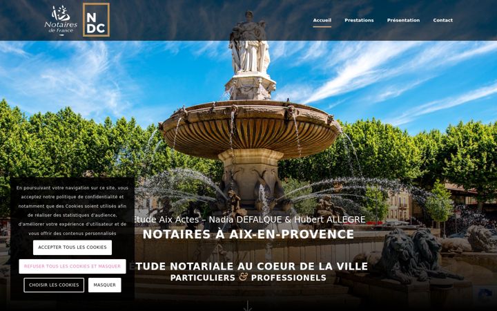 Ekraanipilt saidist defalque-allegre-aixenprovence.notaires.fr