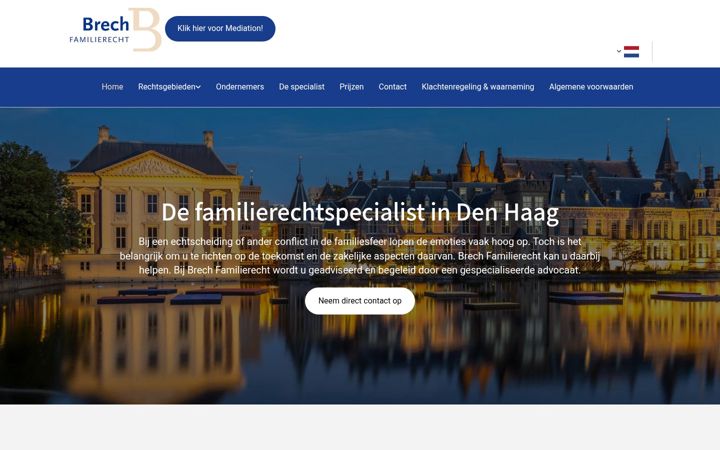 Captura de pantalla de defamilierechtspecialist.nl
