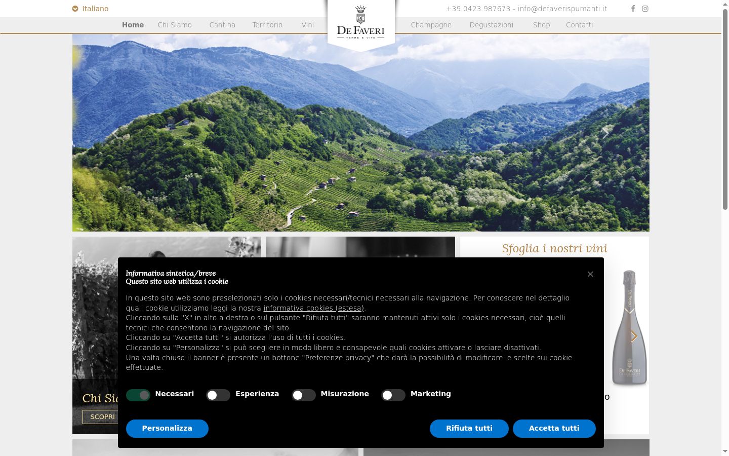 Screenshot tal-banner tal-kunsens muri qabel kwalunkwe interazzjoni