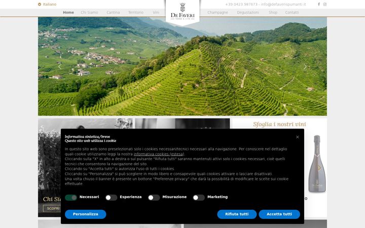 Screenshot of defaverispumanti.it