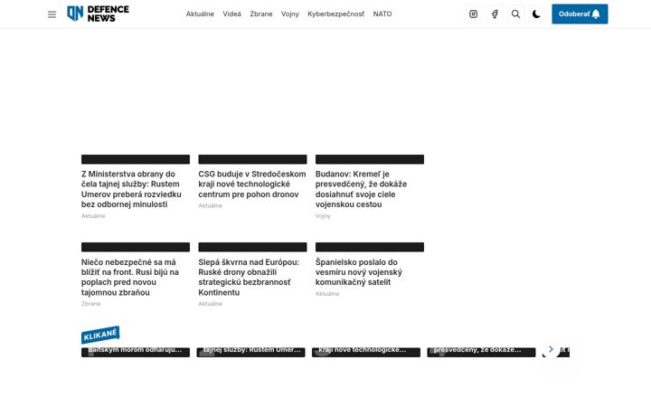 Screenshot of defencenews.sk