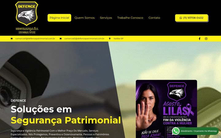 Screenshot stránky defencepatrimonial.com.br