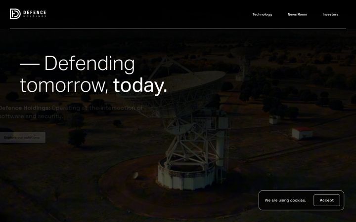 Screenshot of defenceplc.com