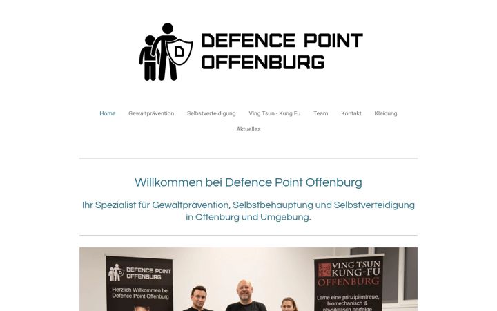 Screenshot of defencepointoffenburg.de