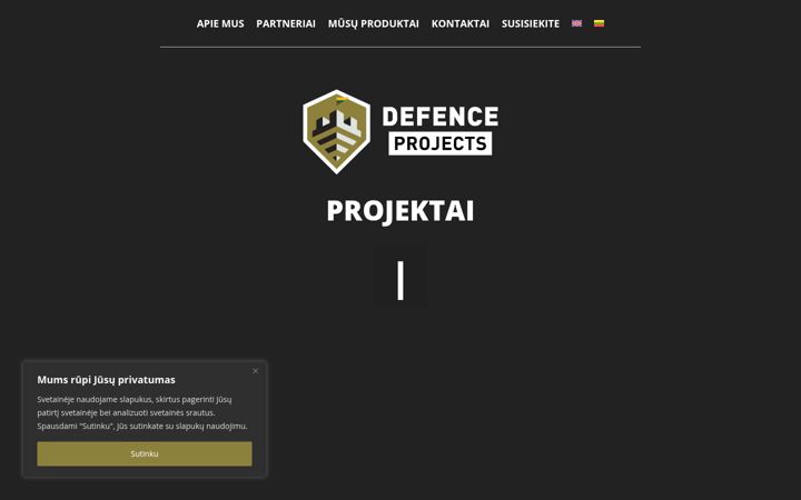 Screenshot of defenceprojects.eu